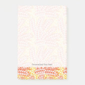 Ornament mit Weizenohren Post-it Klebezettel (Vorderseite)