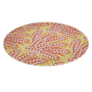 Ornament mit Weizenohren Schneidebrett