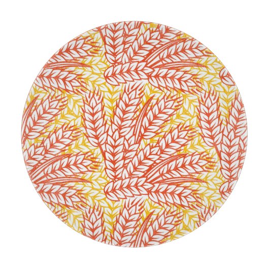 Ornament mit Weizenohren Schneidebrett (Vorderseite)