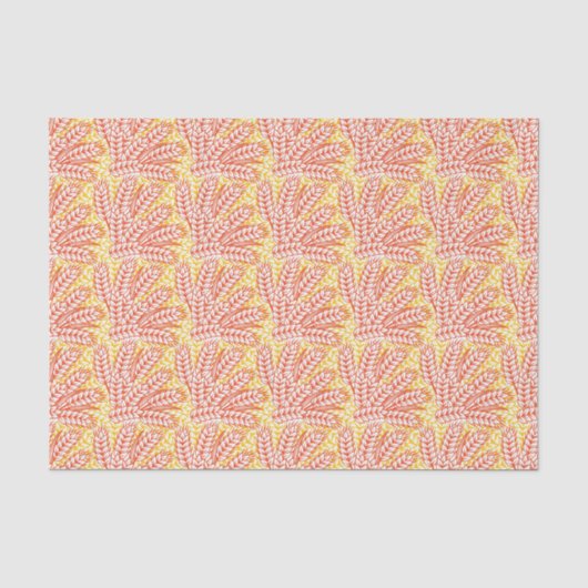 Ornament mit Weizenohren Seidenpapier (Vorderseite)