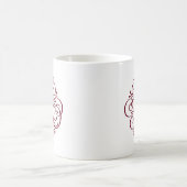 Ornament Monogram Swash Personalisiert Kaffeetasse (Mittel)
