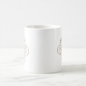 Ornament Monogram Swash Personalisiert Kaffeetasse (Mittel)