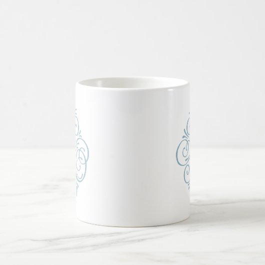 Ornament Monogram Swash Personalisiert Kaffeetasse (Mittel)