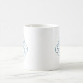 Ornament Monogram Swash Personalisiert Kaffeetasse (Mittel)