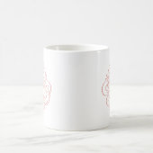 Ornament Monogram Swash Personalisiert Kaffeetasse (Mittel)