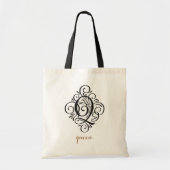 Ornament Monogram Swash Personalisiert "Q" Tragetasche (Vorne)