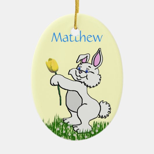 Ornament - Ostern - Bunny & Tulip (L/F) (Vorne)