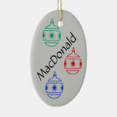 Ornament - Oval - Weihnachtsdekorationen (Rechts)