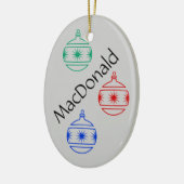 Ornament - Oval - Weihnachtsdekorationen (Links)