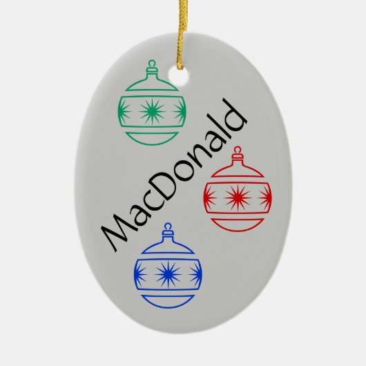 Ornament - Oval - Weihnachtsdekorationen (Vorne)