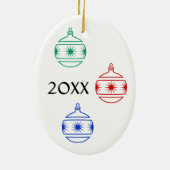 Ornament - Oval - Weihnachtsdekorationen (Hinten)
