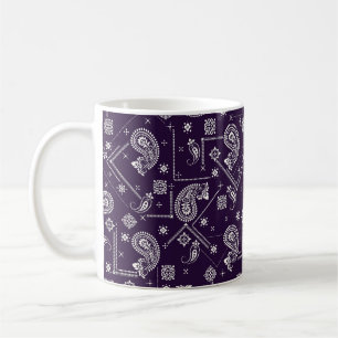 Ornament Paisley-Bandana-Druckmuster Kaffeetasse