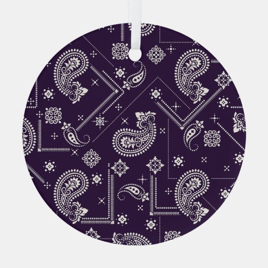 Ornament Paisley Bandana Print Pattern (Rückseite)
