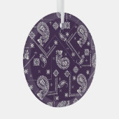 Ornament Paisley Bandana Print Pattern (Vorderseite Rechts)