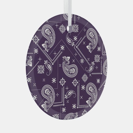 Ornament Paisley Bandana Print Pattern (Vorderseite Rechts)