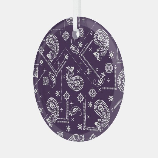 Ornament Paisley Bandana Print Pattern (Vorderseite links)