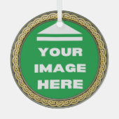 Ornament - Personalisiert - Bild hinzufügen / Text Aus Glas (Vorderseite)