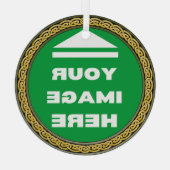 Ornament - Personalisiert - Bild hinzufügen / Text Aus Glas (Rückseite)