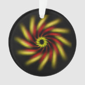 Ornament - Pinwheel auf schwarz (Vorderseite)