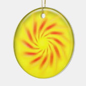 Ornament - Pinwheel in 3d Gelb Ball (Links)