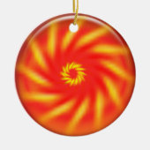 Ornament - Pinwheel in 3D roter Kugel (Vorne)