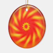 Ornament - Pinwheel in 3D roter Kugel (Links)