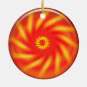 Ornament - Pinwheel in 3D roter Kugel (Hinten)