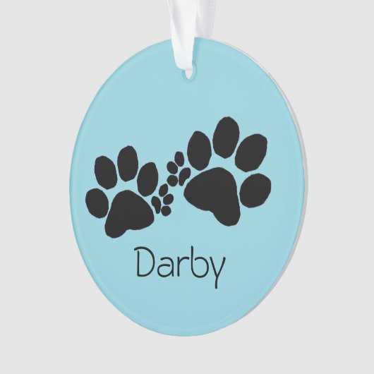 Ornament - Polydactyl Paw Prints and Photo (Vorderseite)