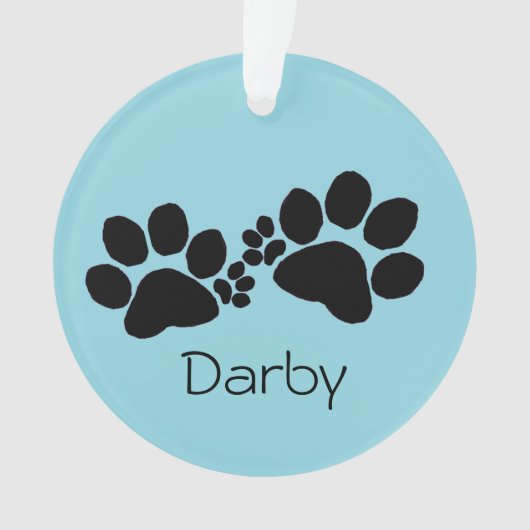 Ornament - Polydactyl Paw Prints and Photo (Vorderseite)