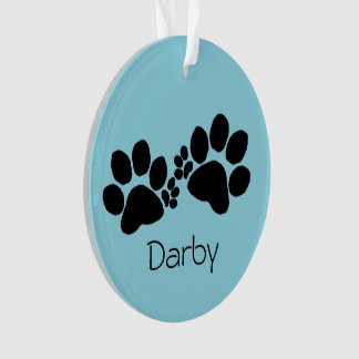 Ornament - Polydactyl-Pfotenabdrücke und Foto