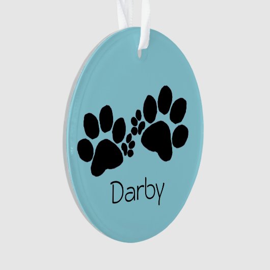 Ornament - Polydactyl-Pfotenabdrücke und Foto (Vorderseite)