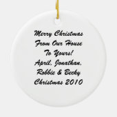 Ornament Red Star Black Tree (Hinten)