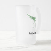 Ornament-Reflektion Mattglas Bierglas (VorderseiteRechts)