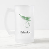 Ornament-Reflektion Mattglas Bierglas (Links)