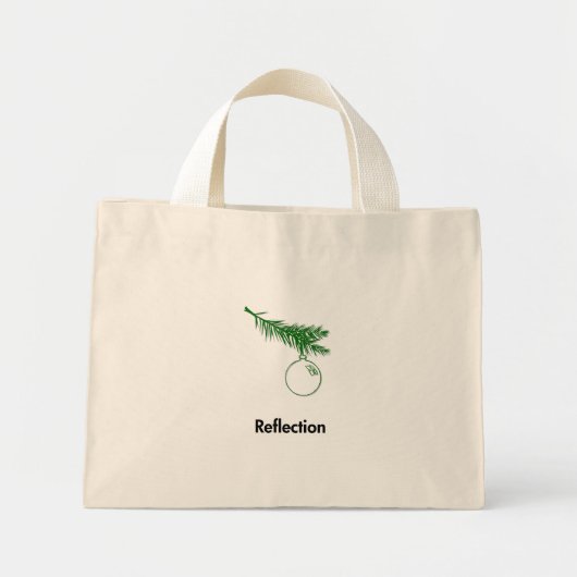 Ornament-Reflektion Mini Stoffbeutel (Vorne)