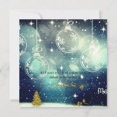 Ornament, Rentiere und Weihnachtsmann (Rückseite)