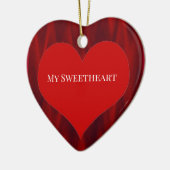 Ornament Rotes Herz (Links)