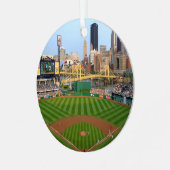Ornament Round-Pittsburgh PNC Park Aus Metall (Vorderseite links)