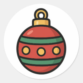 Ornament  runder aufkleber