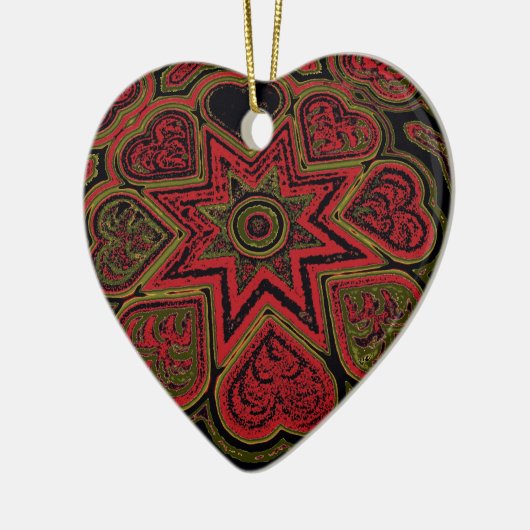 Ornament "Rustic Hearts" (Links)