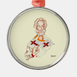 Ornament : Saint Nicholas Aus Metall