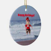 Ornament - Santa im Surf (Rechts)