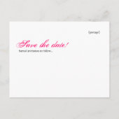 Ornament Save the Date Postkarte (Rückseite)