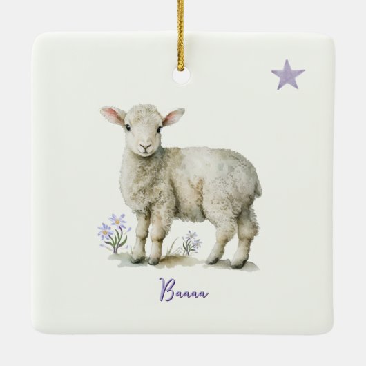 Ornament - Schafe (Rückseite)