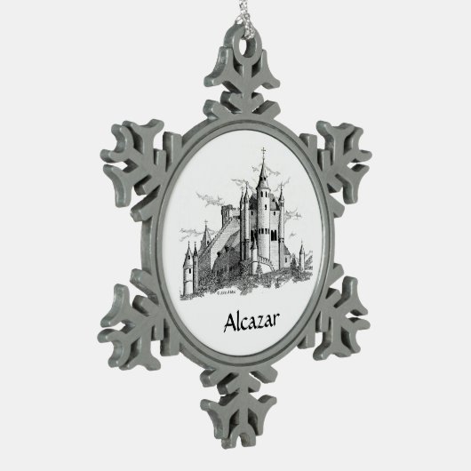 Ornament - Schneeflocke - Alcazar - Schloss (Links)