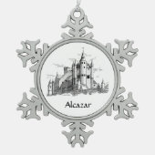 Ornament - Schneeflocke - Alcazar - Schloss (Vorderseite)