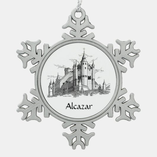 Ornament - Schneeflocke - Alcazar - Schloss (Vorderseite)