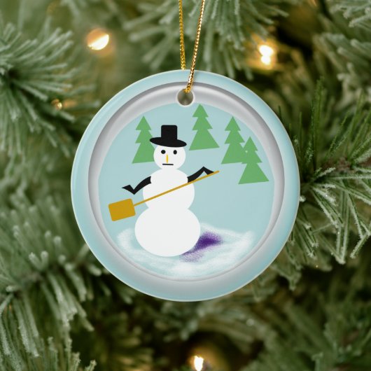 Ornament - Schneemann in Snowglobe (Baum)