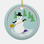 Ornament - Schneemann in Snowglobe (Vorne)