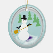 Ornament - Schneemann in Snowglobe (Links)